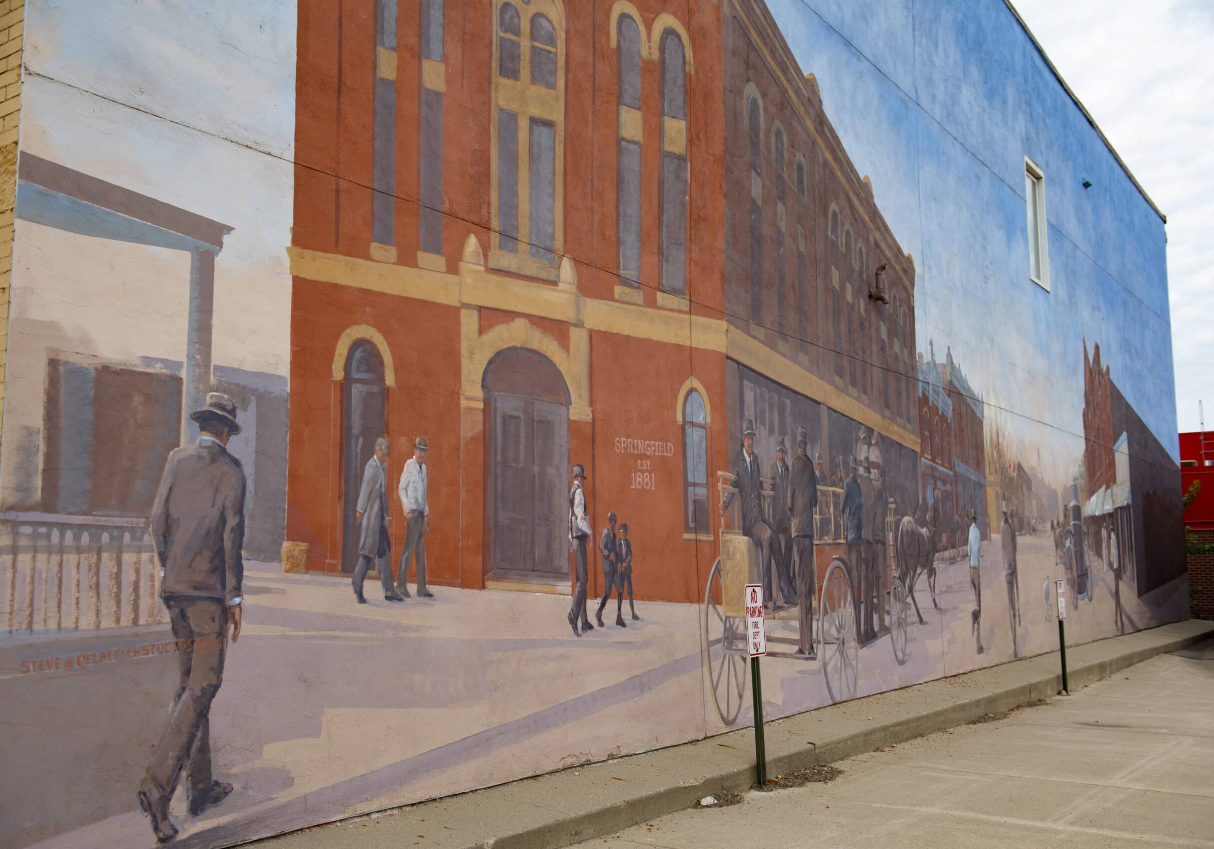 mural in downtown springfield mn