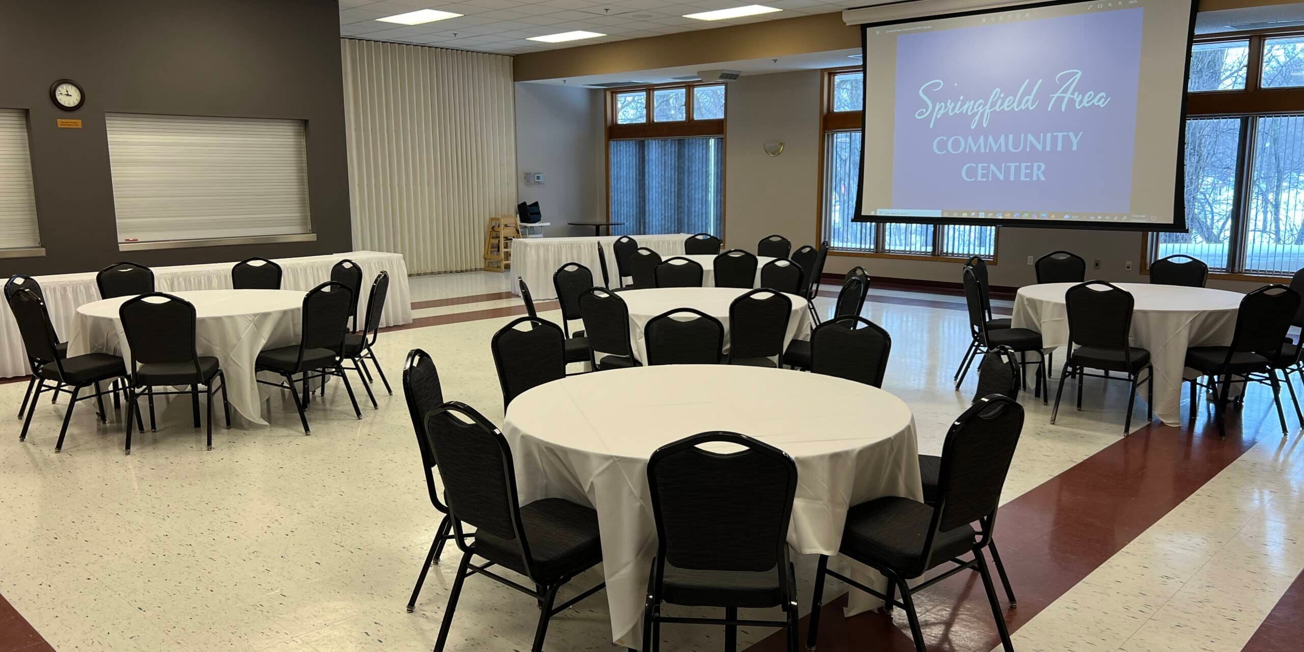 parkvew room meeting with tables and chairs
