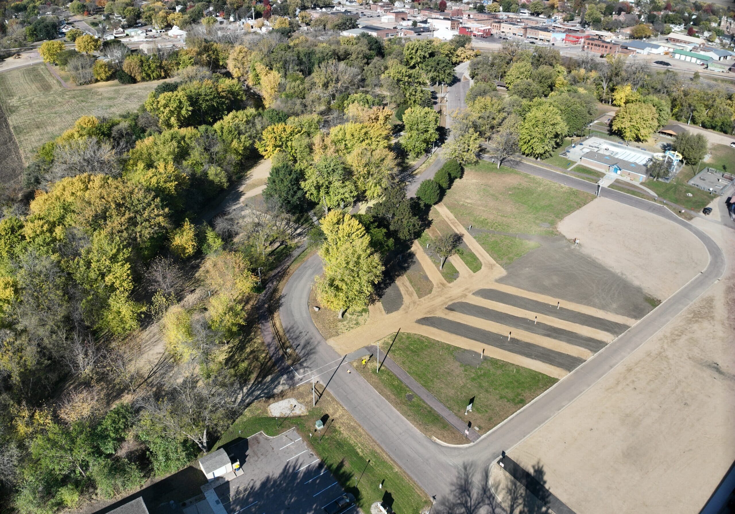 Rothenburg Campground Ariel View