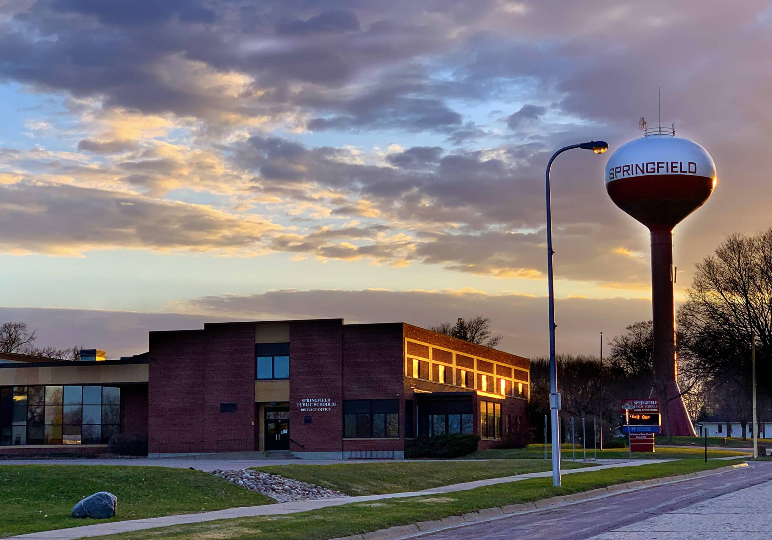 springfield public school and water tower